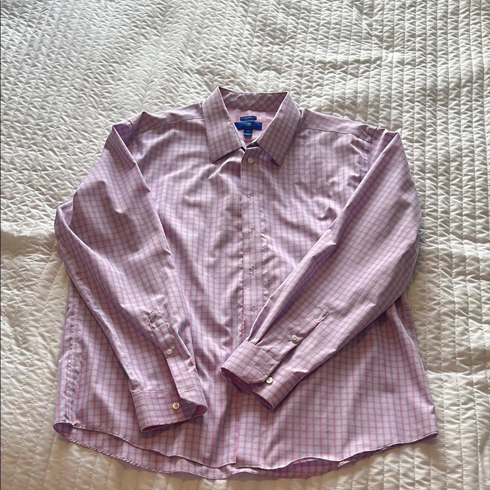 Men's Pink Checkered Shirt